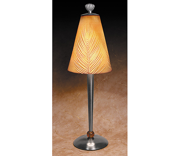 Porcelain Lamp - Palm Frond